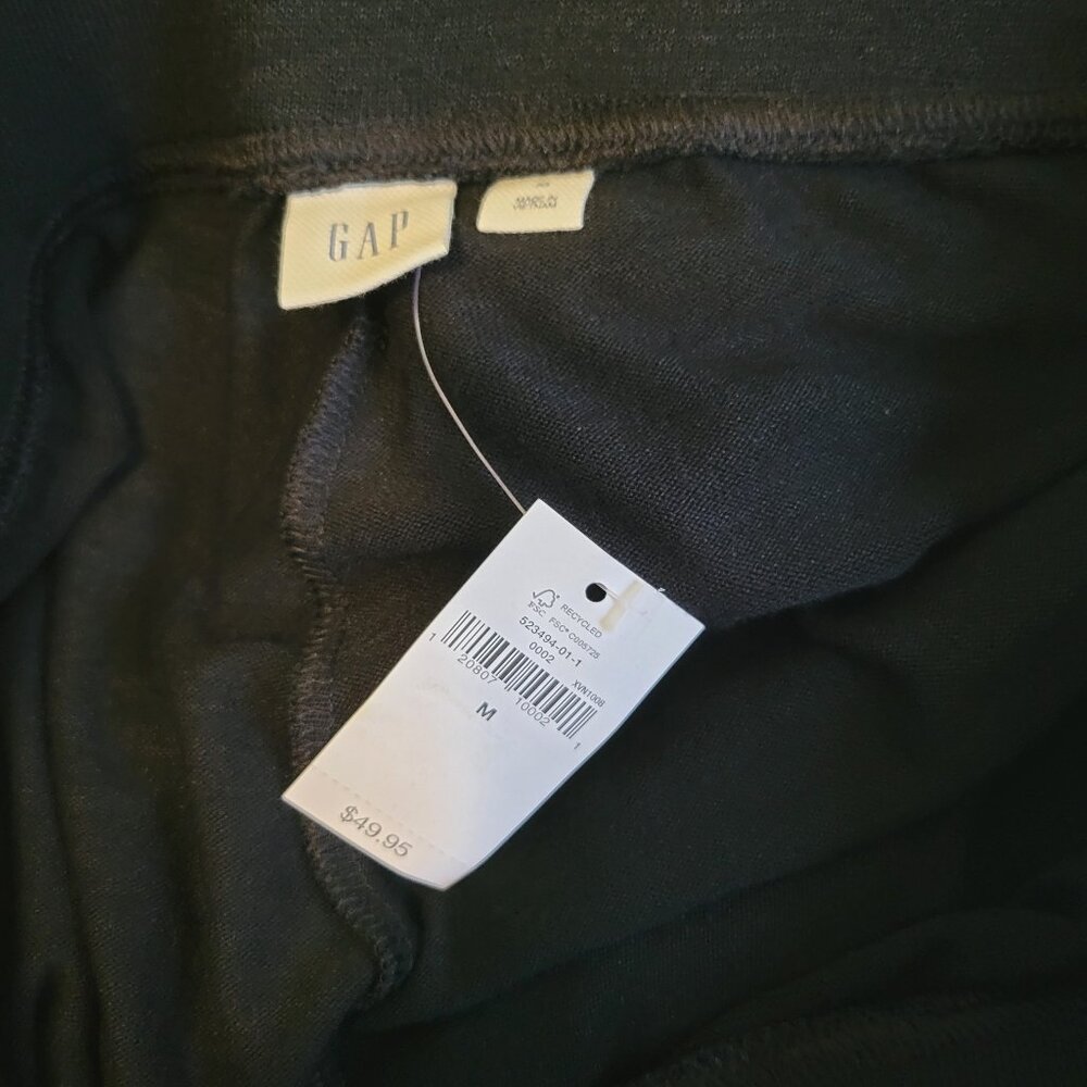 GAP Wide Leg Pant- True Black- Sweater/Knit Fabric- NWT - Picture 6 of 9